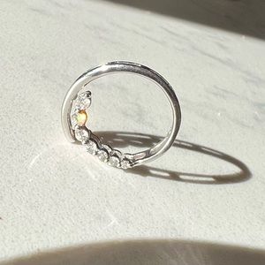 14K white gold, diamond pendent. In great condition.